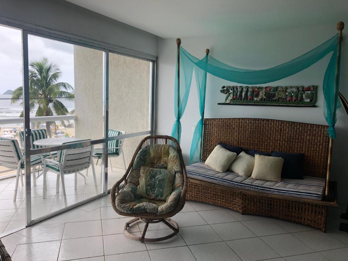 Apto Enorme Pe Na Areia, Vista Linda C/ Academia E Sauna Guarujá Eksteriør bilde